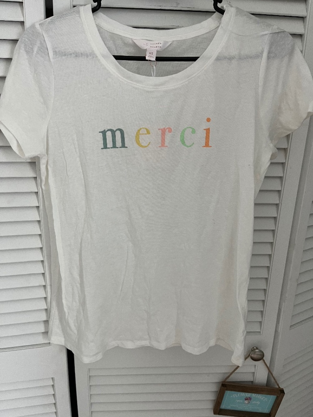 LC Lauren Conrad Graphic Tshirt , NEW with tags ! Size XS! Cotton!